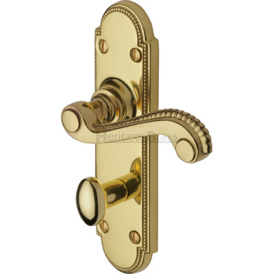 Heritage Brass Door Handle for Bathroom Adam Design