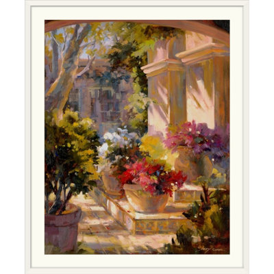 Reproduction d’art « floral Courtyard » par Betty Carr