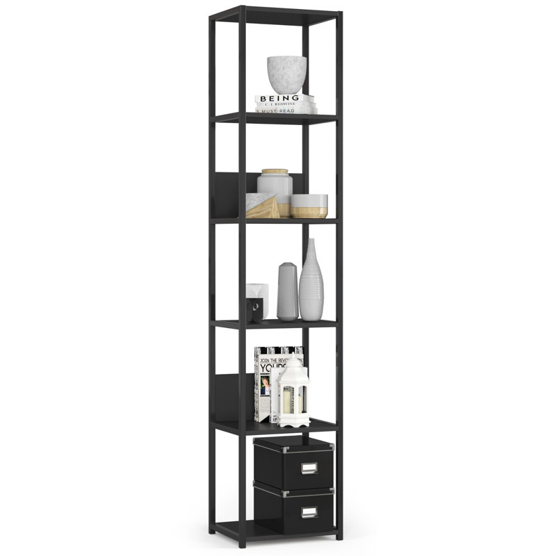 Shanitta 192cm H Metal Bookcase, 192cm H x 40cm W x 32cm D