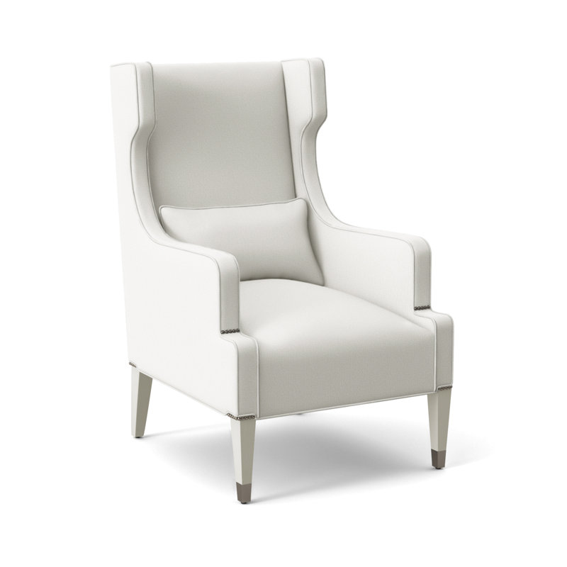 Thom Filicia Home 31" James Street Wing Chair, Wrenn, Tommy Snow