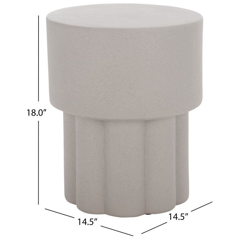 Table d'appoint Myasia, Gris