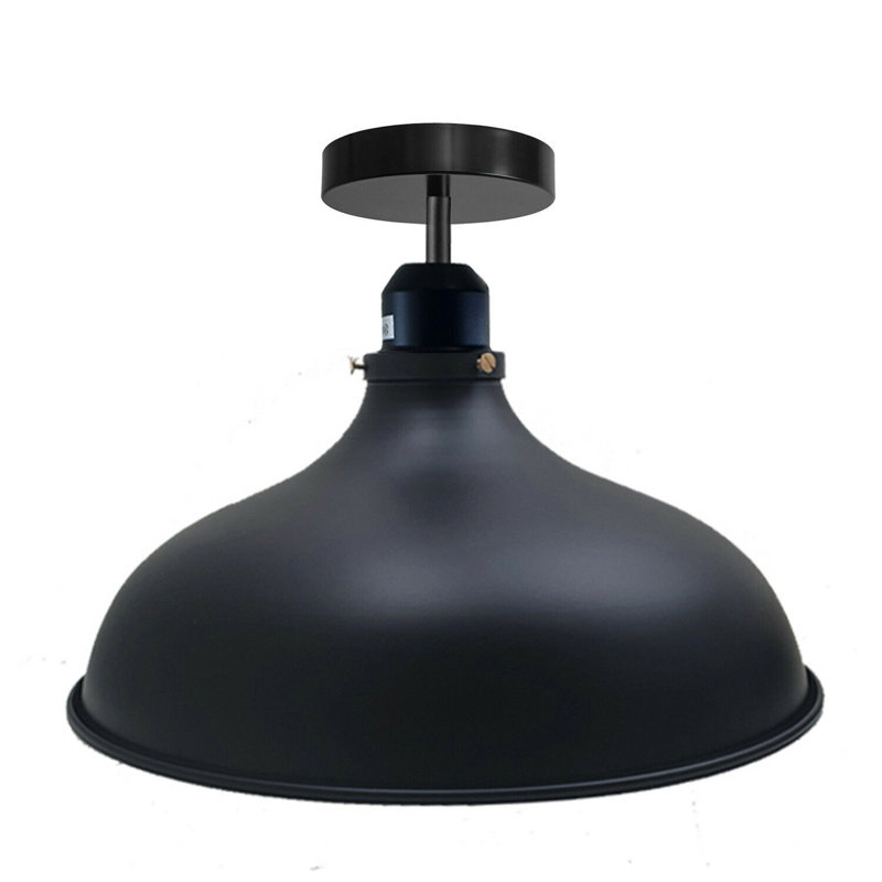 Bustamante Semi Flush Mount, Black