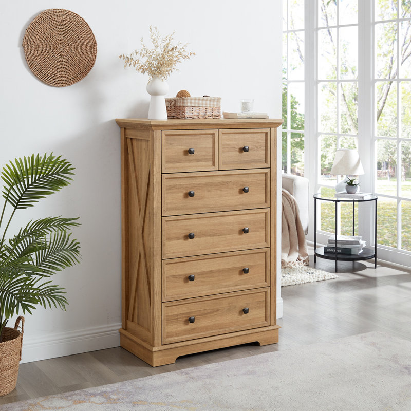 6 Drawers Cabinet Tall Chest