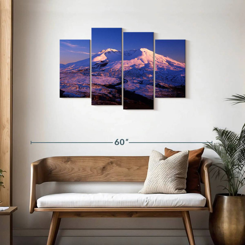 Alvord Mount St. Helens Alpenglow, H 27 po x l 43 po
