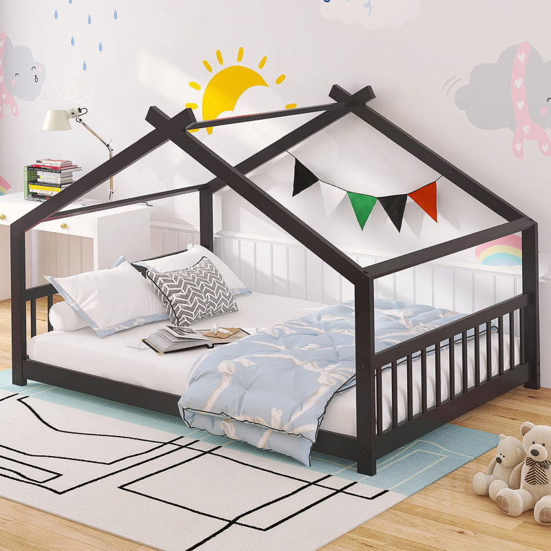 Lit double en bois pleine grandeur, espresso (ANCIEN SKU: WF282522AAP), Lit double, Espresso