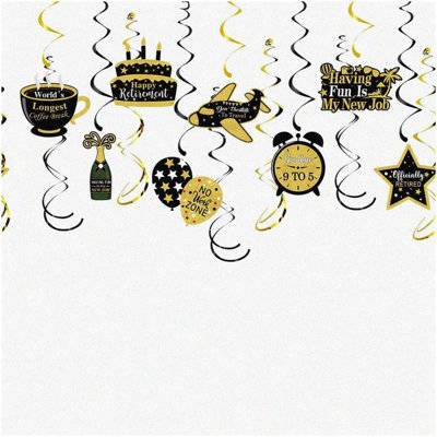 Kwanzaa Hanging Swirls Decor Set 30 Pieces