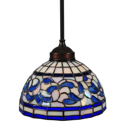 Luminaire suspendu en forme de dôme à 1 lumière Turning Leaf