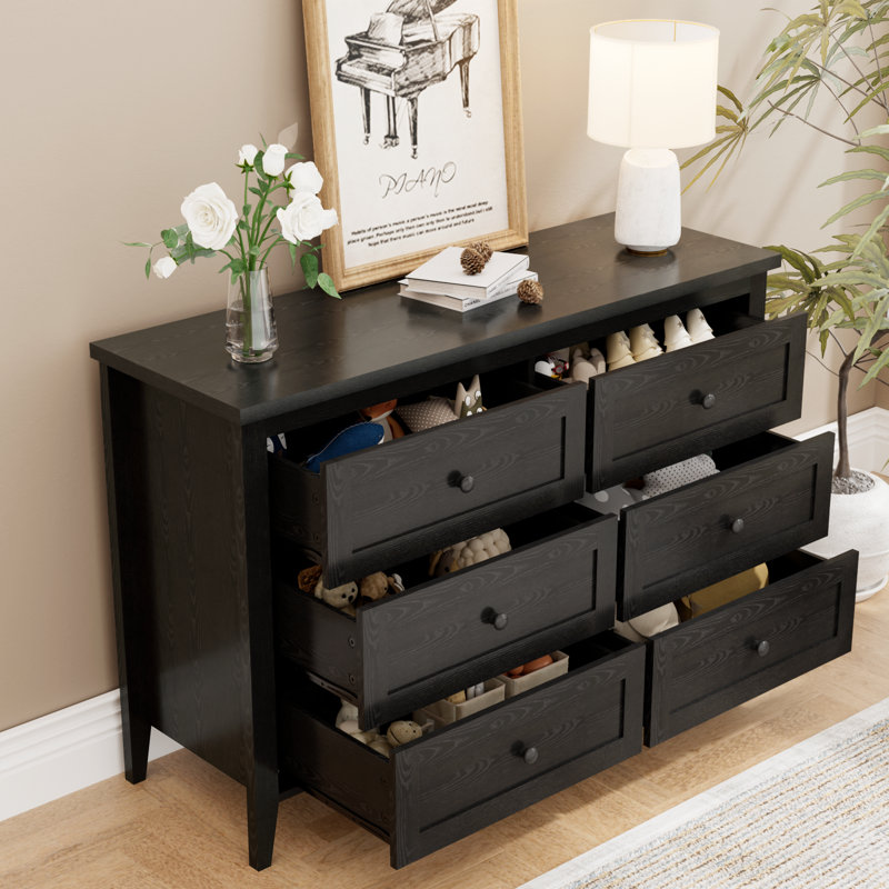 Kostival 6 - Drawer Dresser, Black