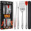 Ensemble d'accessoires de barbecue Kaluns - Ensemble d'outils pour barbecue en acier inoxydable robuste avec spatule, pinces, fourchette, brosse et tapis de gril, ensemble de cadeaux de barbecue professionnel pour hommes