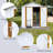 Outdoor Garden Shed Aluminum Alloy Frame With Hinge Door-125096996-125097000