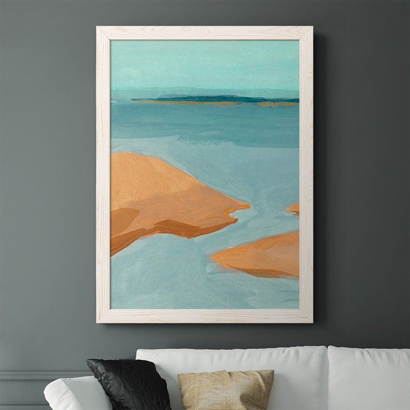 Alberry Out On The Sandbar IV, reproduction d'art sur toile encadrée, Blanc, H 37,5 po x l 27,5 po x P 1 po