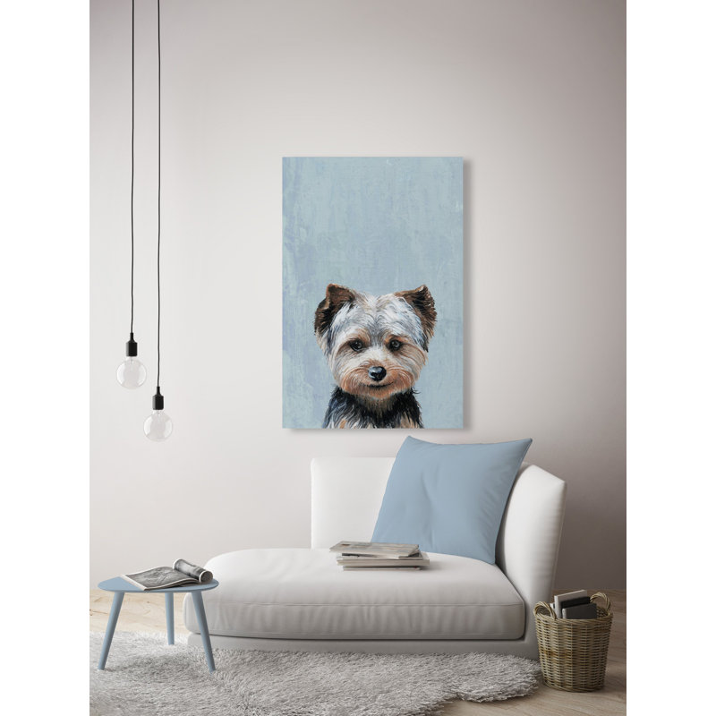 «Mischievous Dog», reproduction sur toile tendue, H 24 po x l 16 po x P 1,5 po