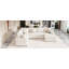 Divan-lit modulaire avec canapé-lit de rangement de 112,2 po avec repose-pieds, trois coussins et dispositifs de chargement pour le salon-656642327