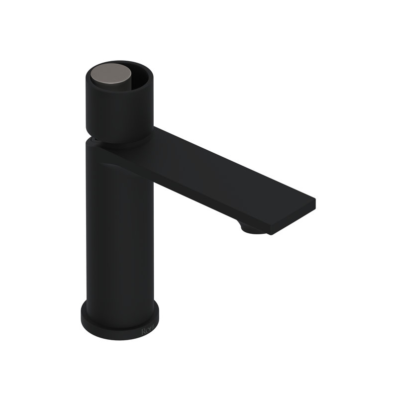 Eclissi Single Handle Lavatory Faucet, Matte Black/Satin Nickel