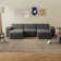 Simson Corduroy Modular 1 Armless Single Sofa with 40D Integrated Sponge