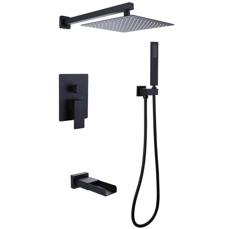 All-In-One Kit with Rough in-Valve, Matte Black