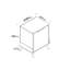 Table de chevet Fred en blanc