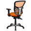 Chaise de bureau ergonomique en filet à dossier moyen avec accoudoirs réglables Siyer-33351262-53663816