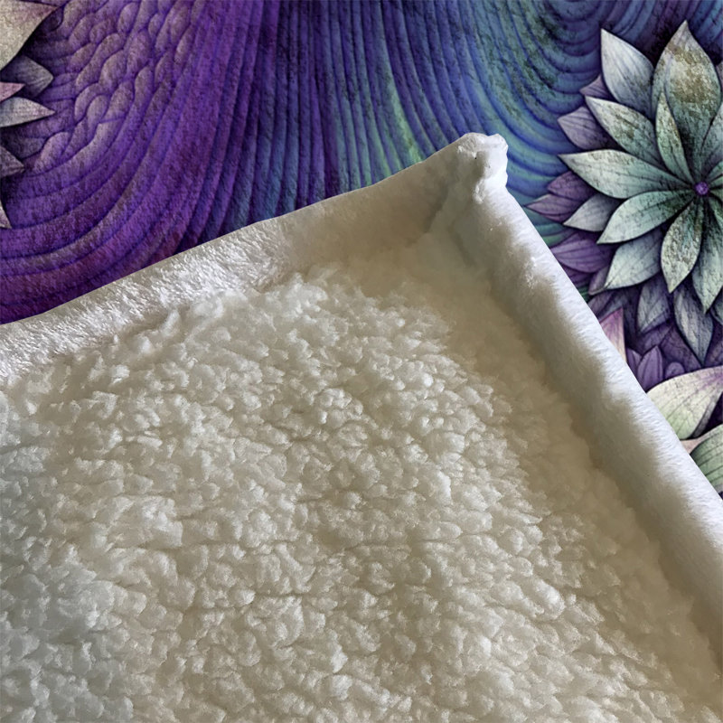 Couverture en sherpa, L 68 po x L 80 po