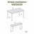 3 Pieces Acacia Wood Table Bench Dining Set For Outdoor & Indoor Furniture With 2 Benches, Picnic Beer Table For Patio, Porch, Garden, Poolside