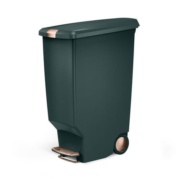 simplehuman 10.6gal Slim Step-On Can, Hunter