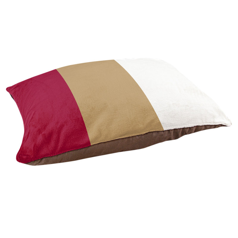 Golden State Polyester Pet Bed, Maroon/Gold Middle, Extra large (50" W x 40" D x 7" H)
