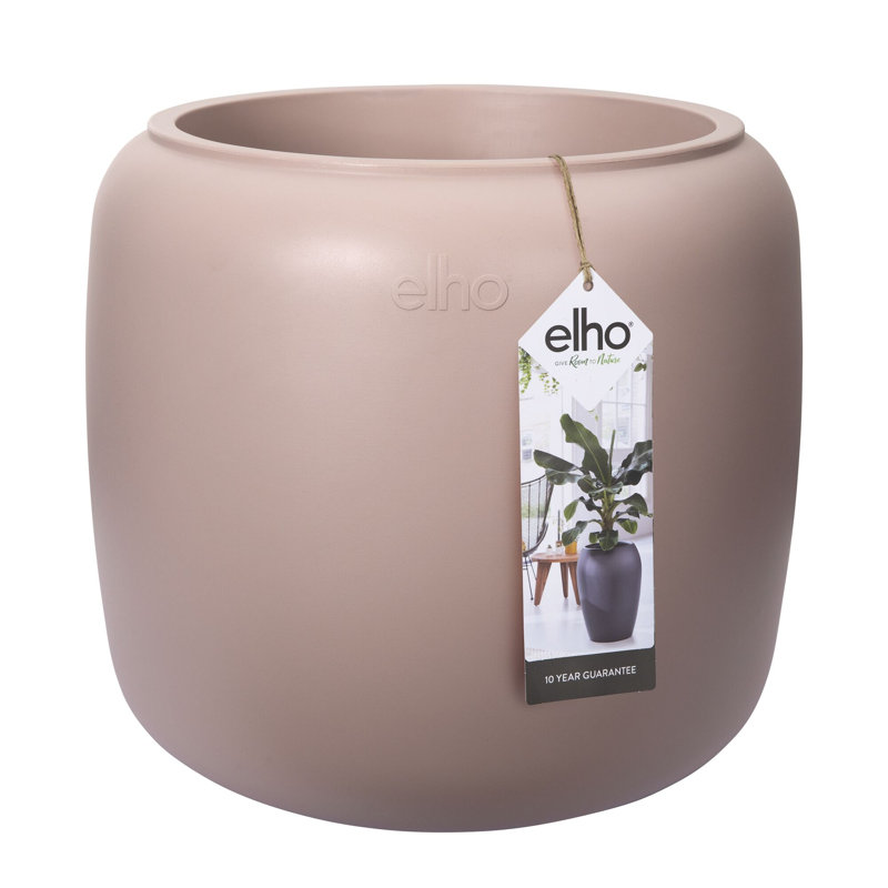 Pure Beads Pot Planter, Pebble pink, 34.9 H x 39.2 W x 39.2 D