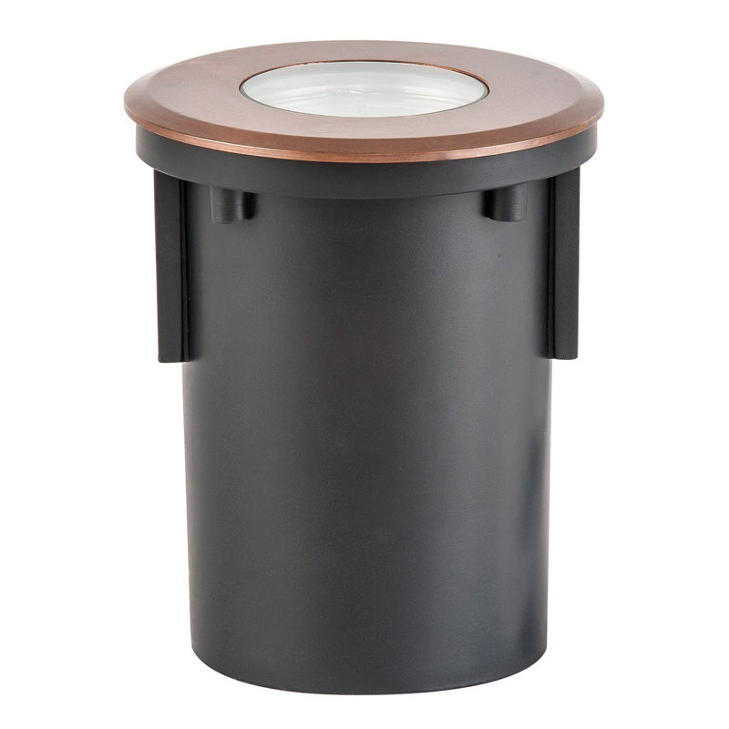 Steinhatchee Low Voltage Integrated LED Metal Deck Light, Bronze