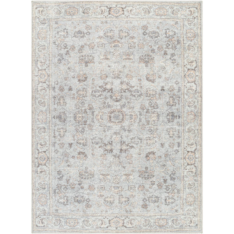 Our PNW Home x Livabliss Vintage Traditional Oriental Boho Grey Tan Area Rug, Rectangle 2'2" x 3'9"