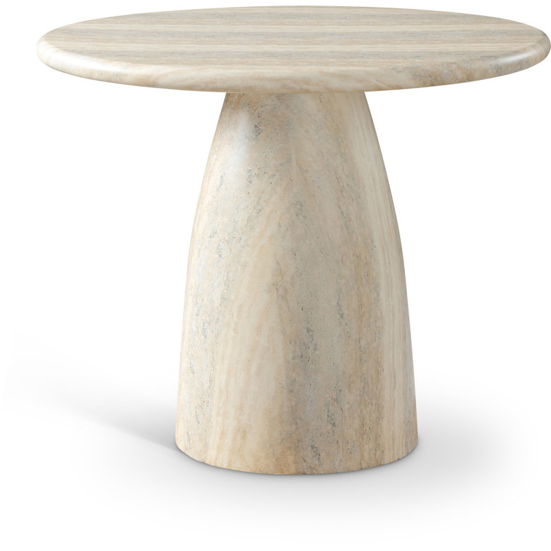 Table de salle à manger C béton, H 30 po x l 36 po x P 36 po, Travertin