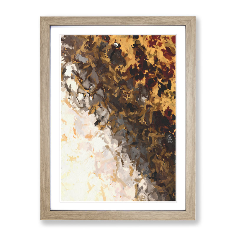View Of The Shadows - Print, Oak Picture Frame, White, 66cm H x 48cm W