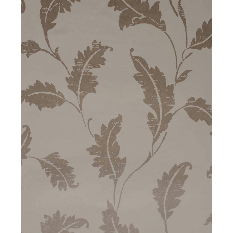 Papier peint feuille de lil 33 pi x 20,5 po, Or