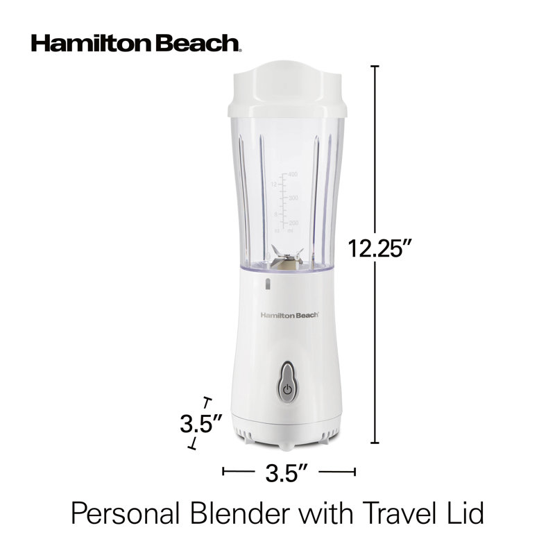 Mélangeur personnel avec couvercle de voyage Hamilton Beach®, Blanc