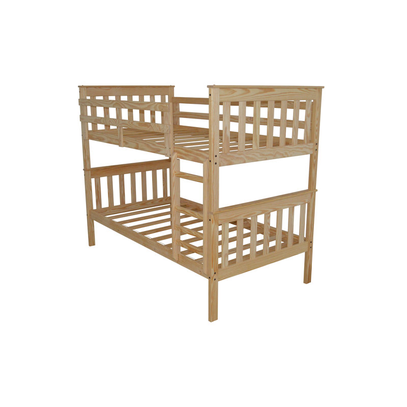 Lit superposé simple en bois massif Oakledge par Harriet Bee, Inachevé