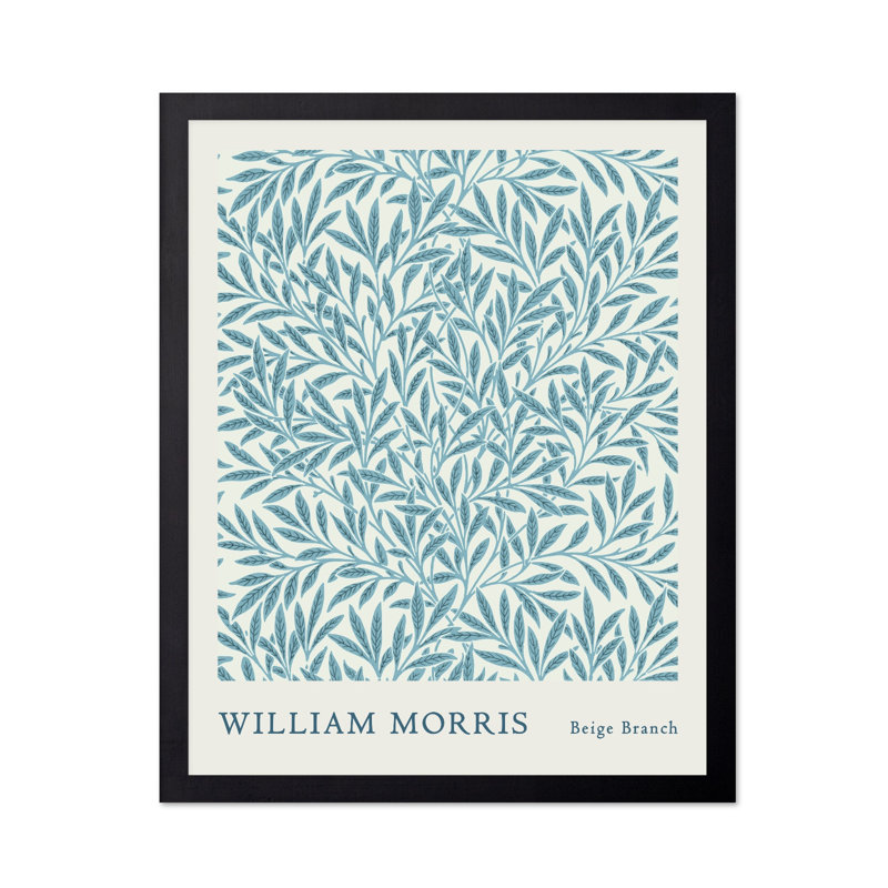 William Morris - Branch No2, Black Framed, Poster, 18"H x 24"W