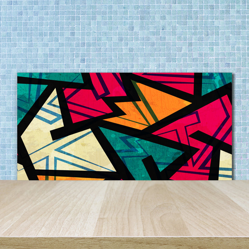50cm W x 100cm L Glass Peel and Stick Panel