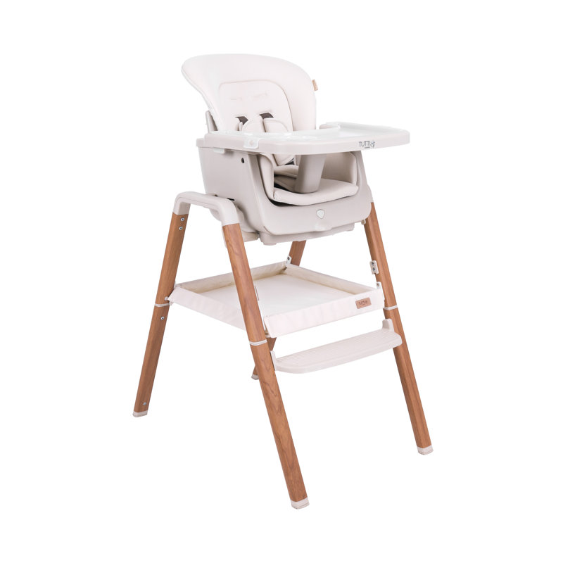 Tutti Bambini Nova High Chair , White/Scandinavian Walnut
