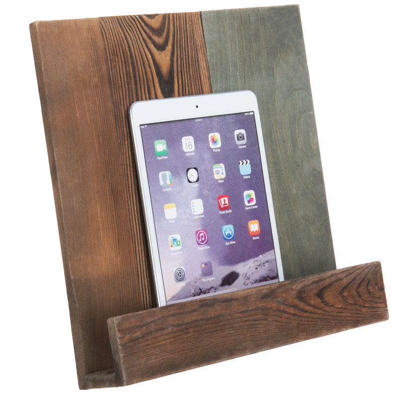 Rustic Wood Countertop Book Stand