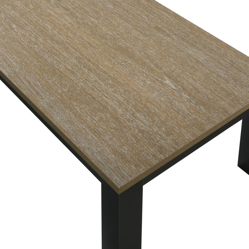 Ensemble de table de salon 3 pièces avec table basse et deux tables de bout assorties, Brun