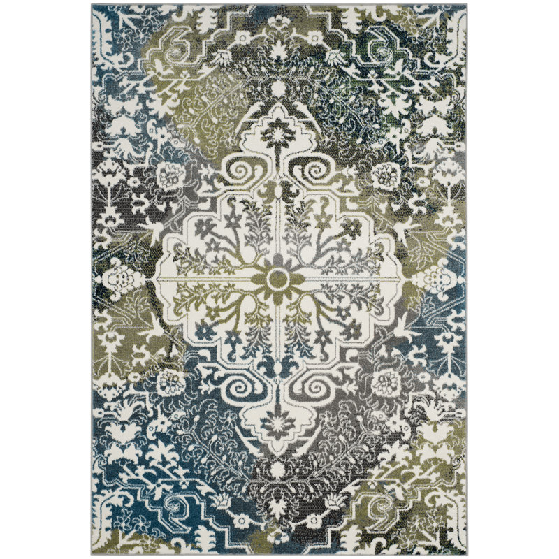 Wymore Moroccan Area Rug, Rectangle 201 x 274 cm