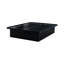 Grand lit moderne en métal, hauteur de 16 pouces, stable pour cadre de lit confortable, noir, chic