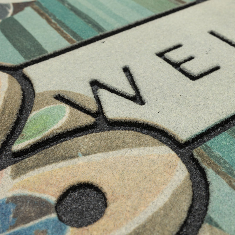 Tapis d'extérieur antidérapant en caoutchouc recyclé Arayig