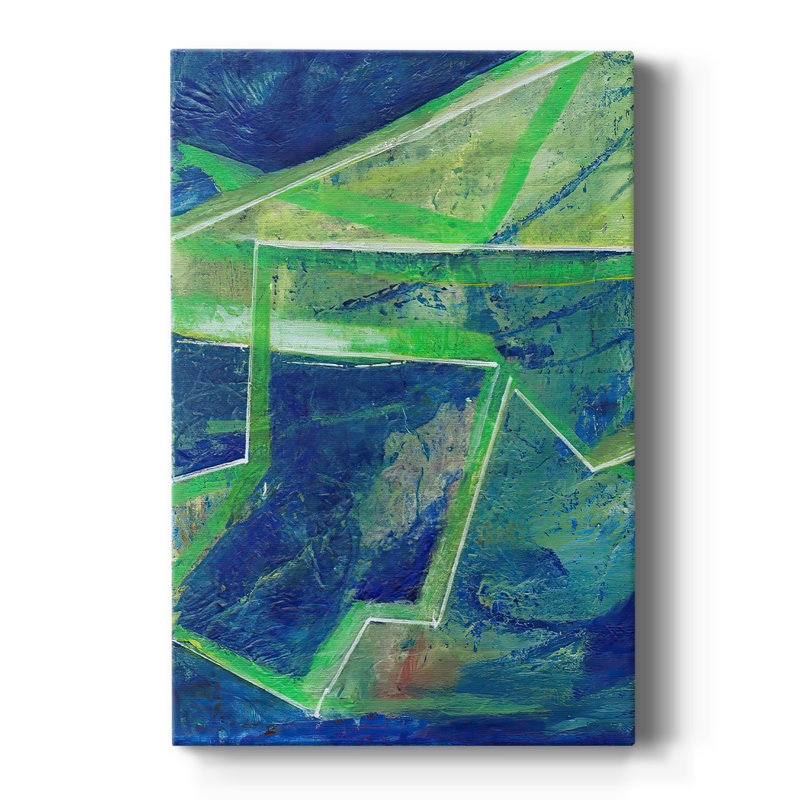 GeometricInCoolI - galerie Cavas sur mesure, H 27 po x l 18 po