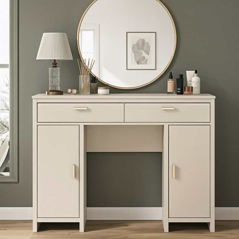 Bonnie Modern Dressing Table, Natural