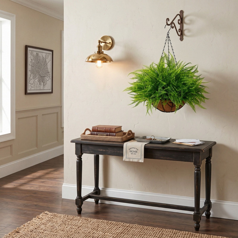 Artificial Hanging Plants with Basket