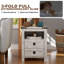 Table de bout Farmhouse avec 2 ports USB et 2 prises de courant-262390302