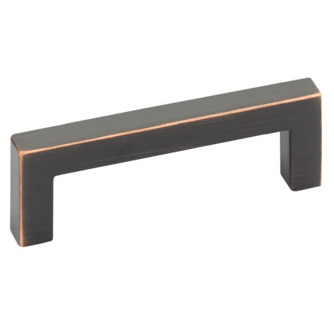 Poignée d'armoire Emtek Warwick, Bronze huilé, 3 1/2 po d'un centre à l'autre