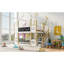 Lit superposé simple Fun & Safe en bois de style moderne pour chambre d'enfant
