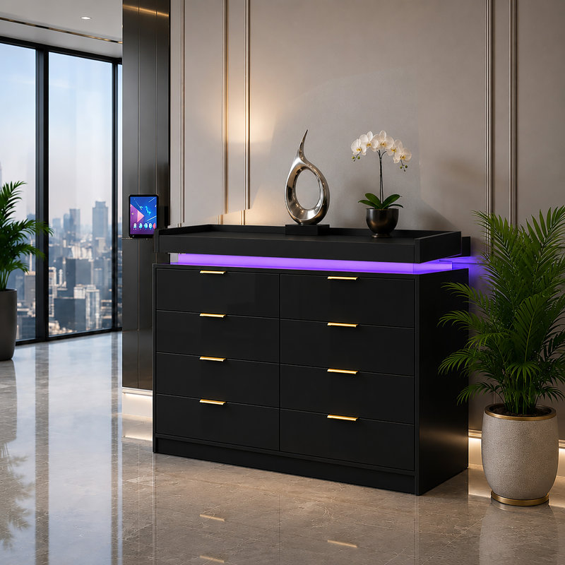 116 cm W Chest of 8 Drawers