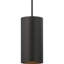 Mini-luminaire suspendu cylindrique en aluminium noir d'intérieur ou d'extérieur 1 lumière Beaverson-22241127